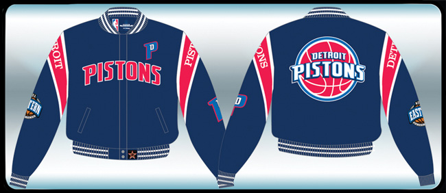Detroit Pistons NBA Basketball Twill Jacket