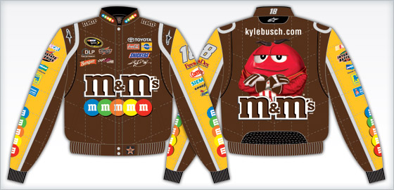 Kyle Busch M&Ms Full-Snap Uniform Jacket