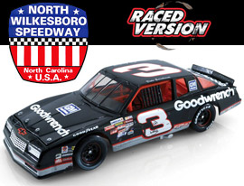 1989 Dale Earnhardt #3 Goodwrench - North Wilkesboro Win / Raced Diecast, by Action