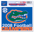 University of Florida Gators 2008 SEC Champions - Ultra Decal