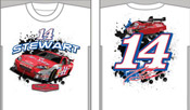 #14 Tony Stewart - Car and Number Youth T-Shirt