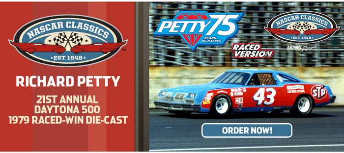 1979 Richard Petty #43 STP - Daytona 500 Win / Raced 1/24 Diecast, by Action Lionel