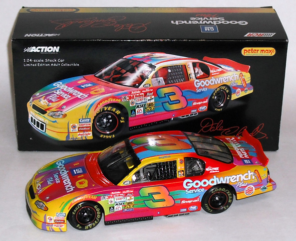 New 2000 Action 1:64 Scale Diecast NASCAR Dale Earnhardt Sr Peter Max Chevy #3 b 