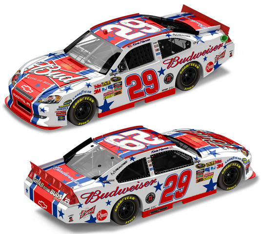 CD_919 #29 Kevin Harvick 2011 Red Budweiser Chevy   1:24 Scale DECALS 