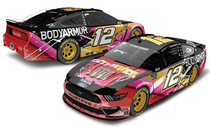 NEW NASCAR 2020 RYAN BLANEY #12 BODYARMOR 1/24 CAR 