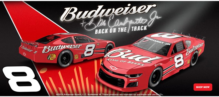 2024 Dale Earnhardt Jr #8 Budweiser Late Model Diecast, by Action Lionel