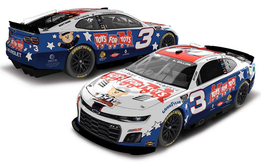 2025 Austin Dillon #3 Toys for Tots 1/64 Diecast