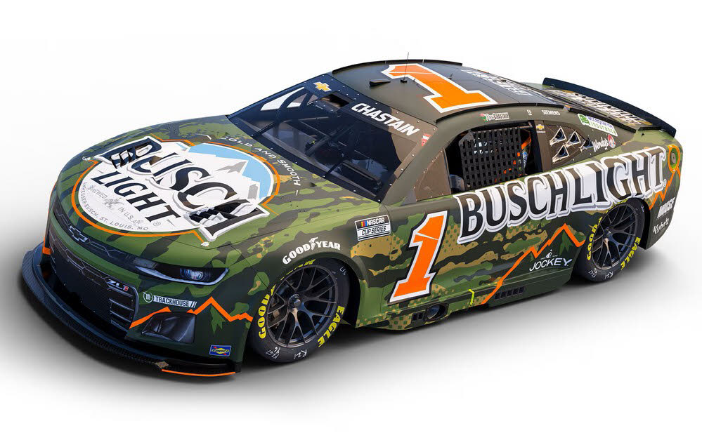 2025 Ross Chastain #1 Busch Light Camo 1/64 Diecast