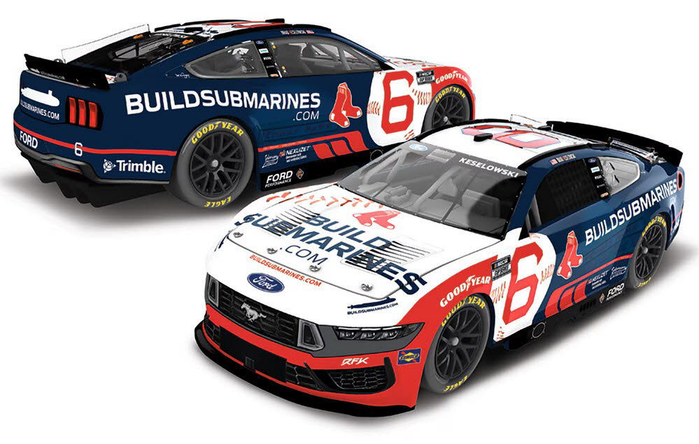 2025 Brad Keselowski #6 BuildSubmarines.com / Boston Red Sox 1/64 Diecast