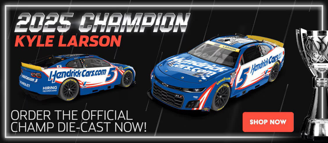 2025 Kyle Larson #5 HendrickCars.com - 2x NASCAR Champion Diecast, by Action Lionel Racing