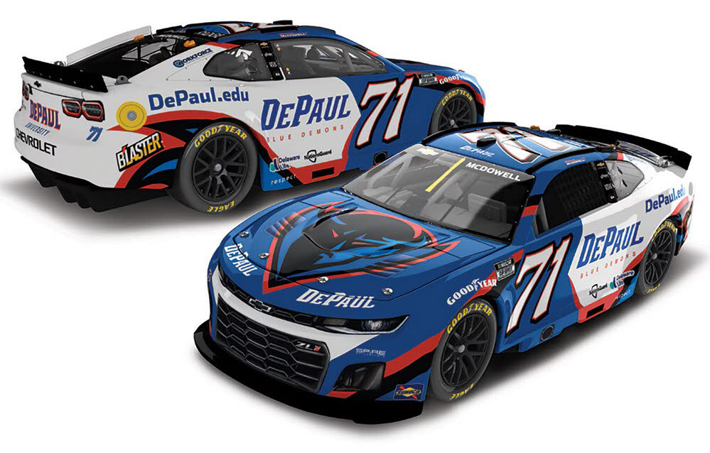 2025 Michael McDowell #71 DePaul University 1/64 Diecast