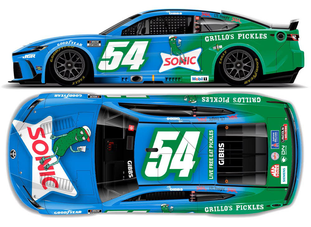 2025 Ty Gibbs #54 Sonic / Grillo's Pickles 1/64 Diecast