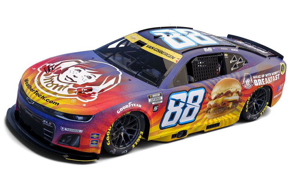 2025 Shane Van Gisbergen #88 Wendy's Breakfast Baconator 1/64 Diecast