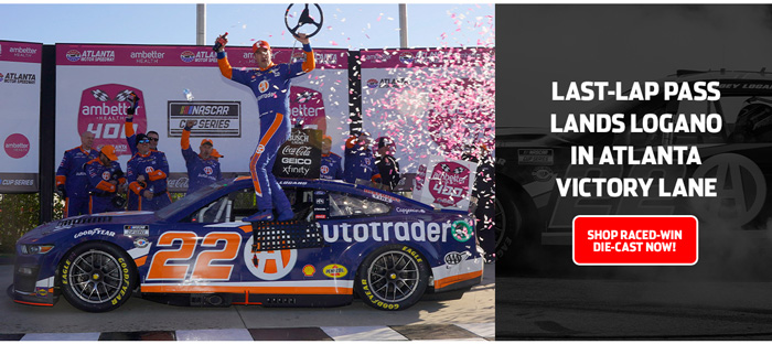 2023 Joey Logano #22 Autotrader - Atlanta Win / Raced Diecast, by Action Lionel
