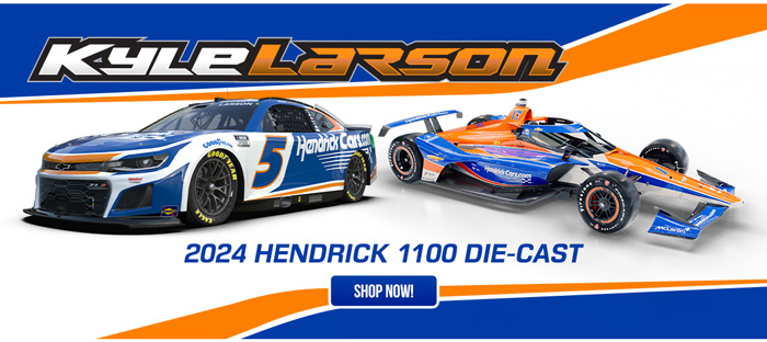 2024 Kyle Larson "Hendrick 1100" 2-Car Diecast Set, by Action Lionel and GreenLight