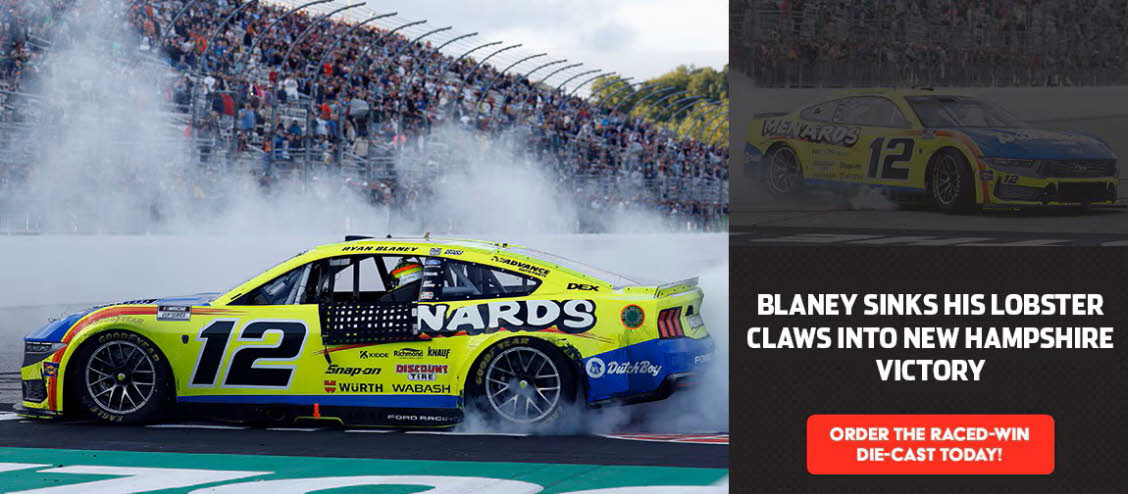 2026 Ryan Blaney #12 Dutch Boy / Menards - New Hampshire Win / Raced Diecast, by Action Lionel Racing