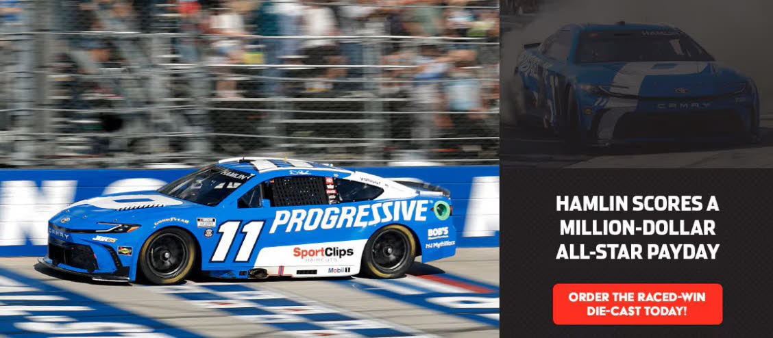 2026 Denny Hamlin #11 Progressive - Dover All-Star Win / Raced Diecast, by Action Lionel Racing