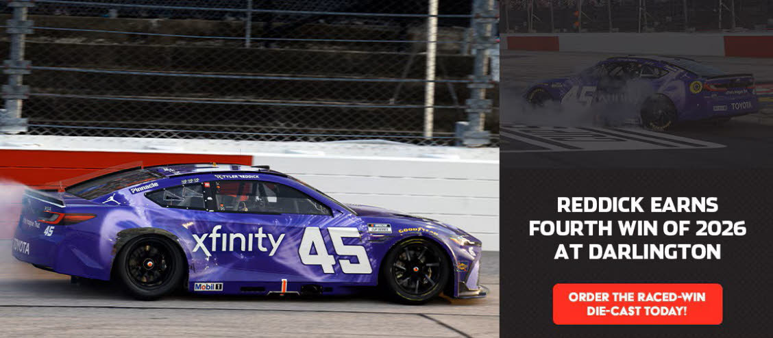 2026 Tyler Reddick #45 xfinity - Darlington Win / Raced Diecast, by Action Lionel Racing