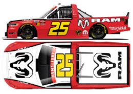 2026 Corey LaJoie #25 RAM Darlington Throwback Truck 1/24 Diecast