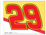 #29 Kevin Harvick - Car Flag