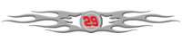 #29 Kevin Harvick 3-D Auto Graphic Decal