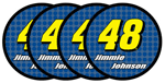 #48 Jimmie Johnson - 4pc PVC Coaster Set