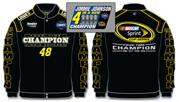 Jimmie Johnson Champ Jacket - #48 Jimmie Johnson 2009 4x NASCAR Cup Champion Jacket