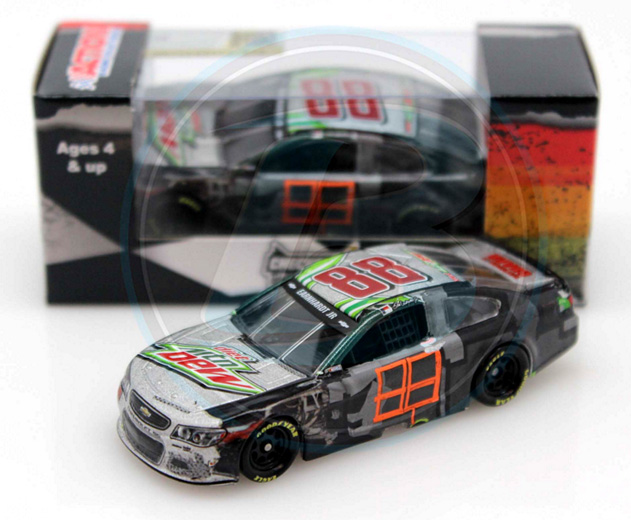 2014 Dale Earnhardt Jr #88 Diet Mtn Dew - Bristol Raced "Checkers or Wreckers" 1/64 Diecast