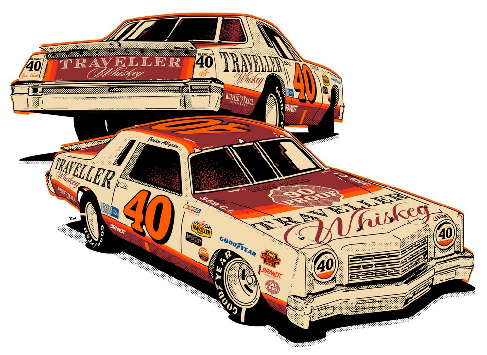 1978 Justin Allgaier #40 Traveller Whiskey Fantasy 1/64 Diecast