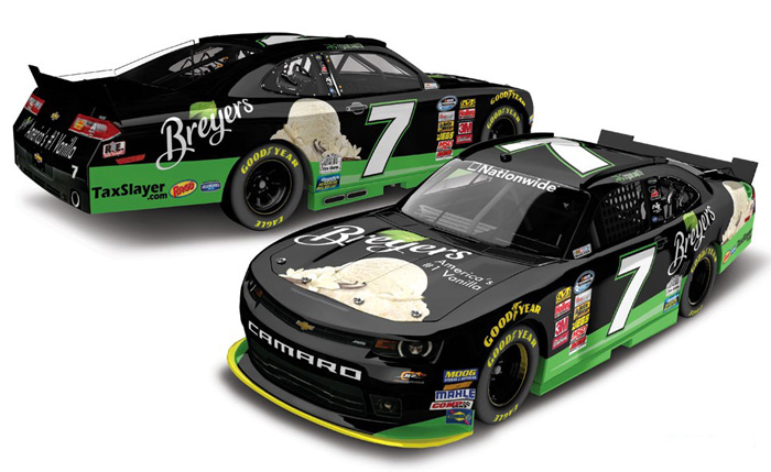 2014 Regan Smith #7 Breyers 1/64 Diecast