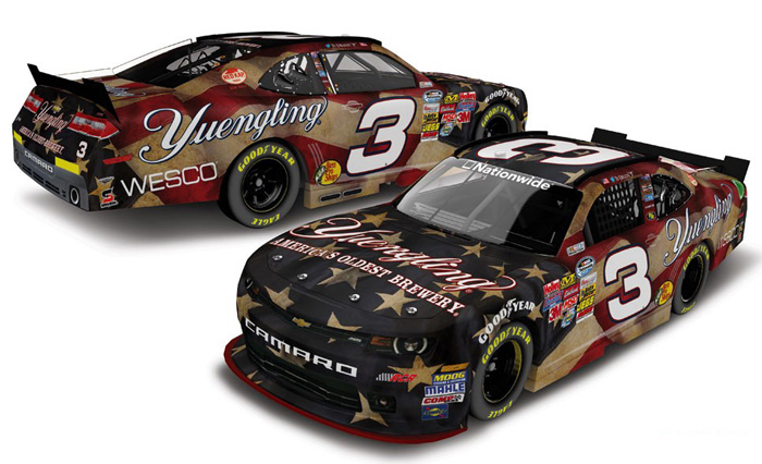 2014 Ty Dillon #3 Yuengling Light Lager - American Salute 1/64 Diecast