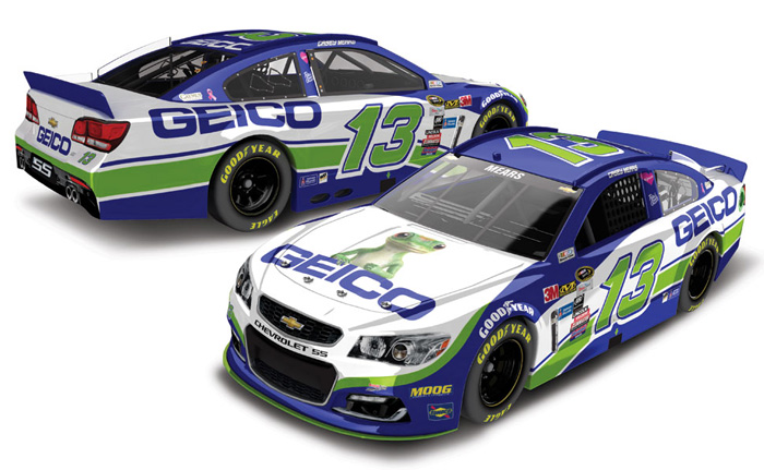 2016 Casey Mears #13 GEICO 1/24 Diecast