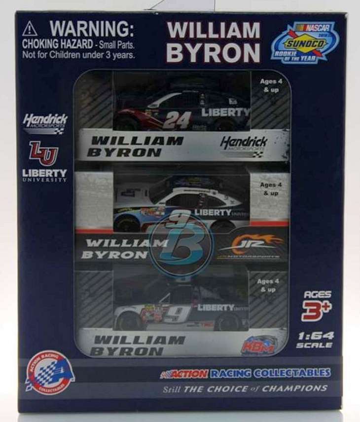 William Byron / Liberty - NASCAR Rookie of the Year 3-Car 1/64 Diecast Set