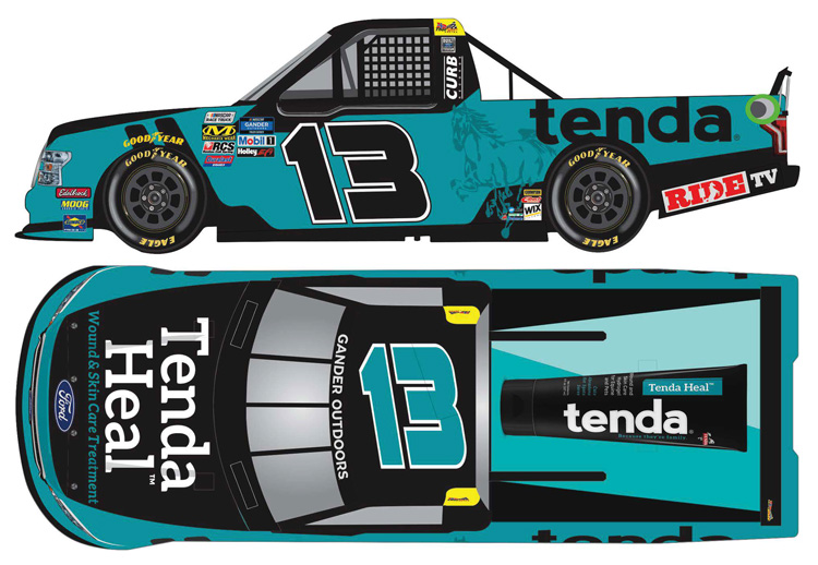 NASCAR Authentics JOHNNY SAUTER #13 Truck Series TENDA 1/64 Scale FREE SHIPPING 