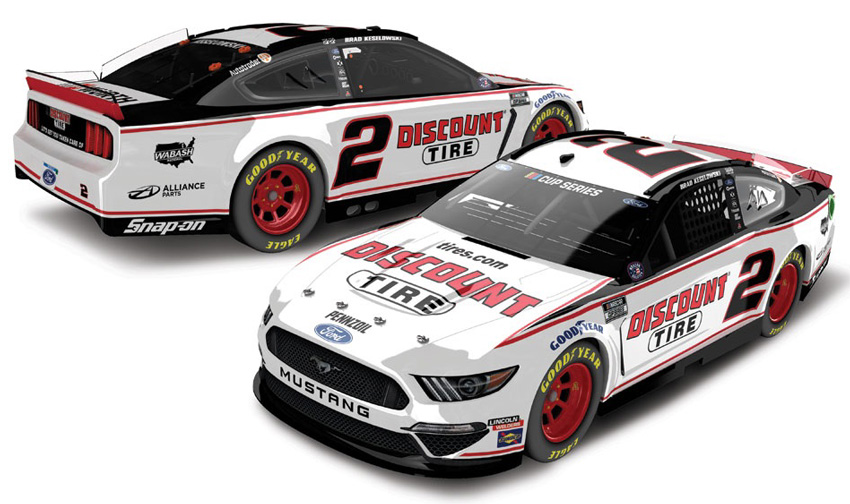2020 Brad Keselowski #2 Discount Tire All-Star 'Light Up" 1/24 Diecast