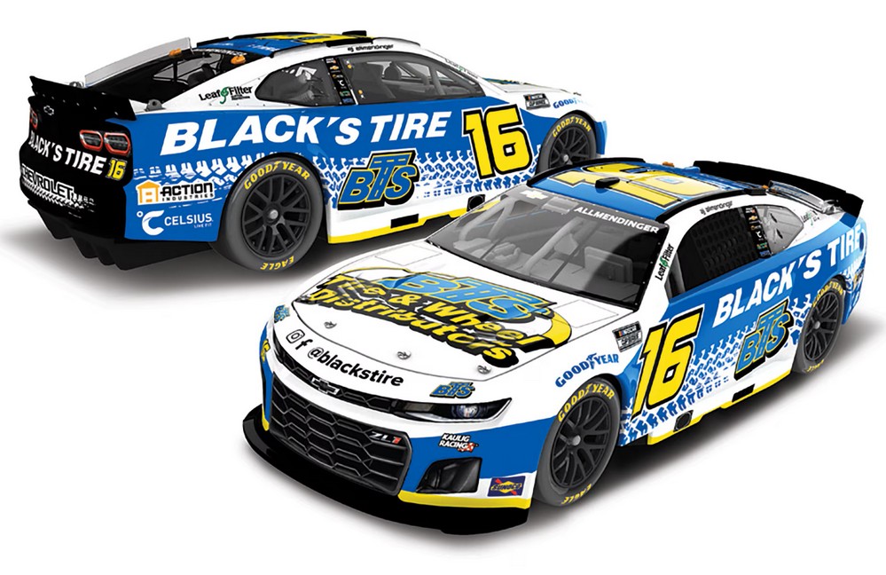 2025 A.J. Allmendinger #16 Black's Tire 1/24 Diecast