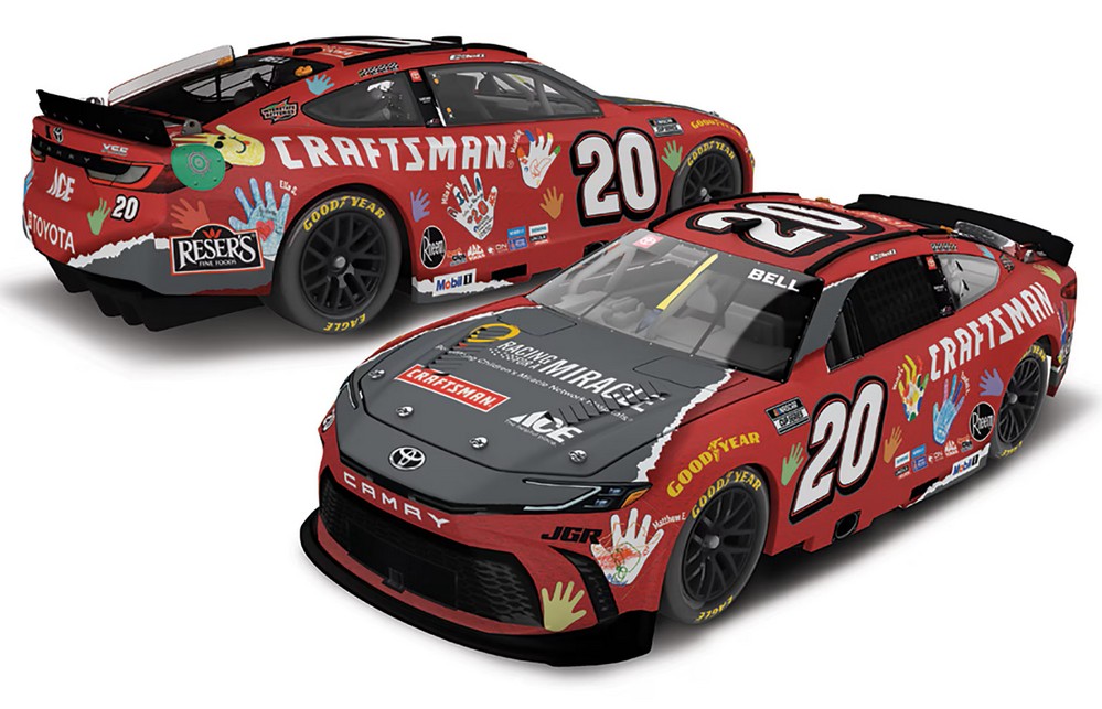 2025 Christopher Bell #20 Craftsman / Racing for a Miracle 1/24 Diecast