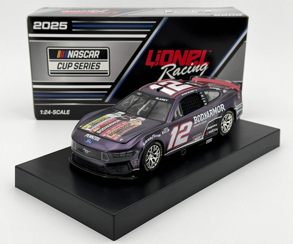 2025 Ryan Blaney #12 BODYARMOR Black / Color Chrome 1/24 Diecast