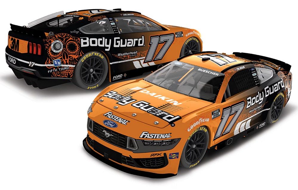 2025 Chris Buescher #17 Body Guard Mexico 1/24 Diecast