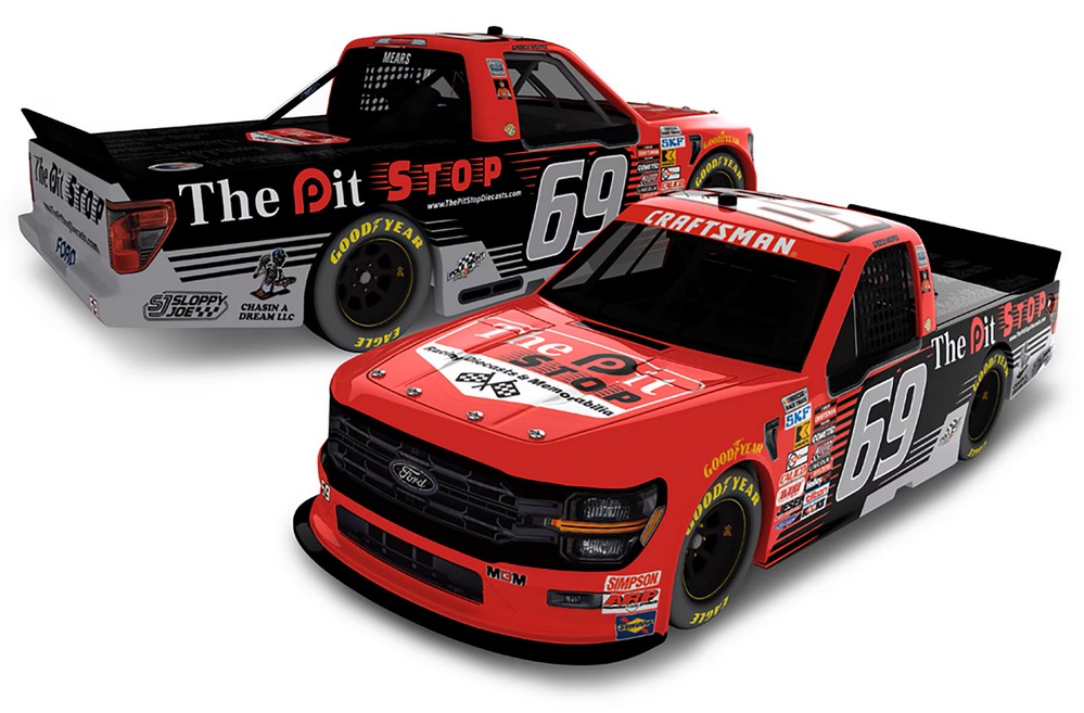 2025 Casey Mears #69 The Pit Stop 600th Start Truck 1/24 Diecast