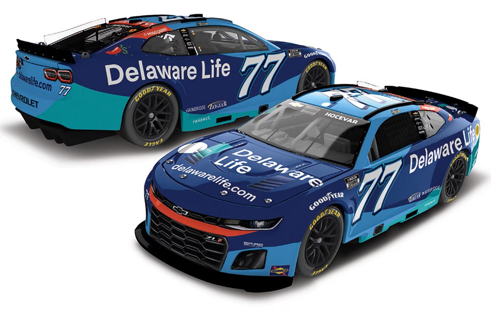 2025 Carson Hocevar #77 Delaware Life 1/24 Diecast