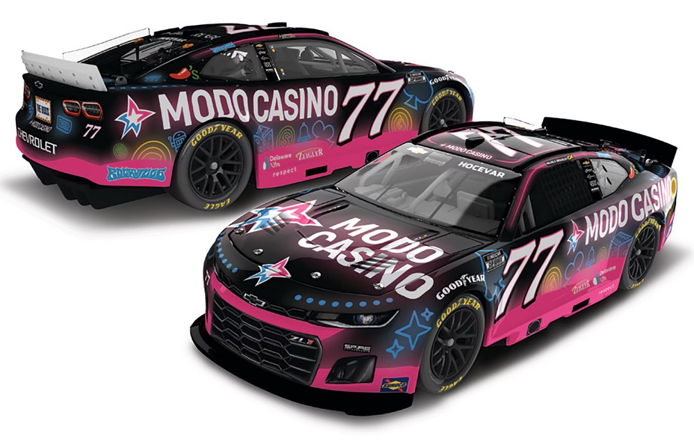 2025 Carson Hocevar #77 Modo Casino 1/24 Diecast