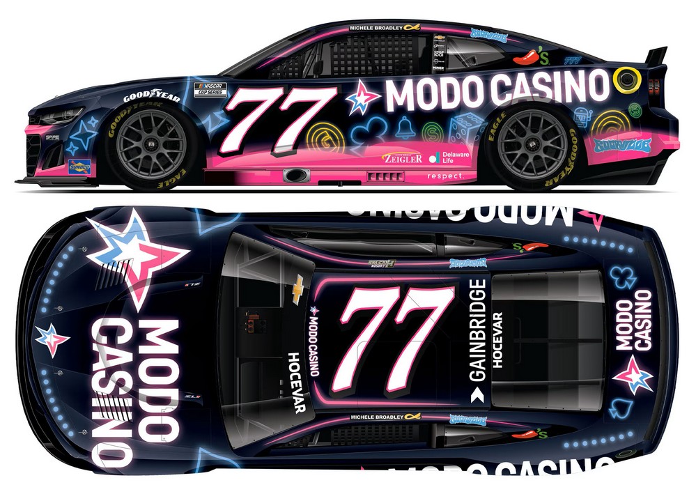 2025 Carson Hocevar #77 Modo Casino 1/64 Diecast