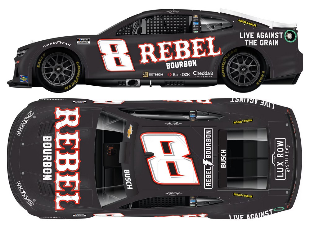 2025 Kyle Busch #8 REBEL Bourbon Special 1/24 Diecast