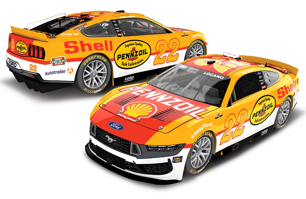 2025 Joey Logano #22 Shell-Pennzoil - Darlington Throwback 1/64 Diecast