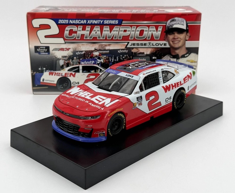 2025 Jesse Love #2 Whelen - NASCAR xfinity Champion 1/24 Diecast