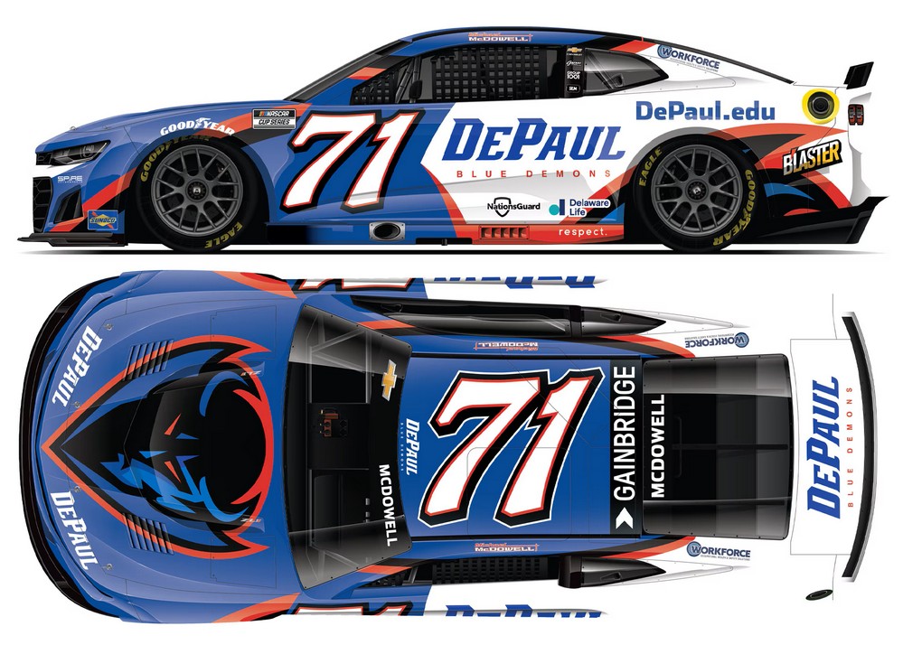 2025 Michael McDowell #71 DePaul University 1/24 Diecast