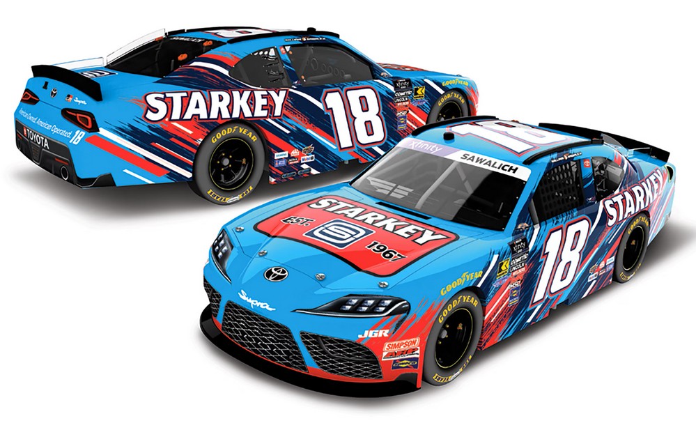 2025 William Sawalich #18 Starkey - Darlington Throwback 1/24 Diecast