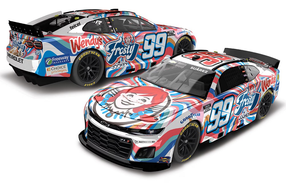 2025 Daniel Suarez #99 Wendy's Frosty 1/24 Diecast