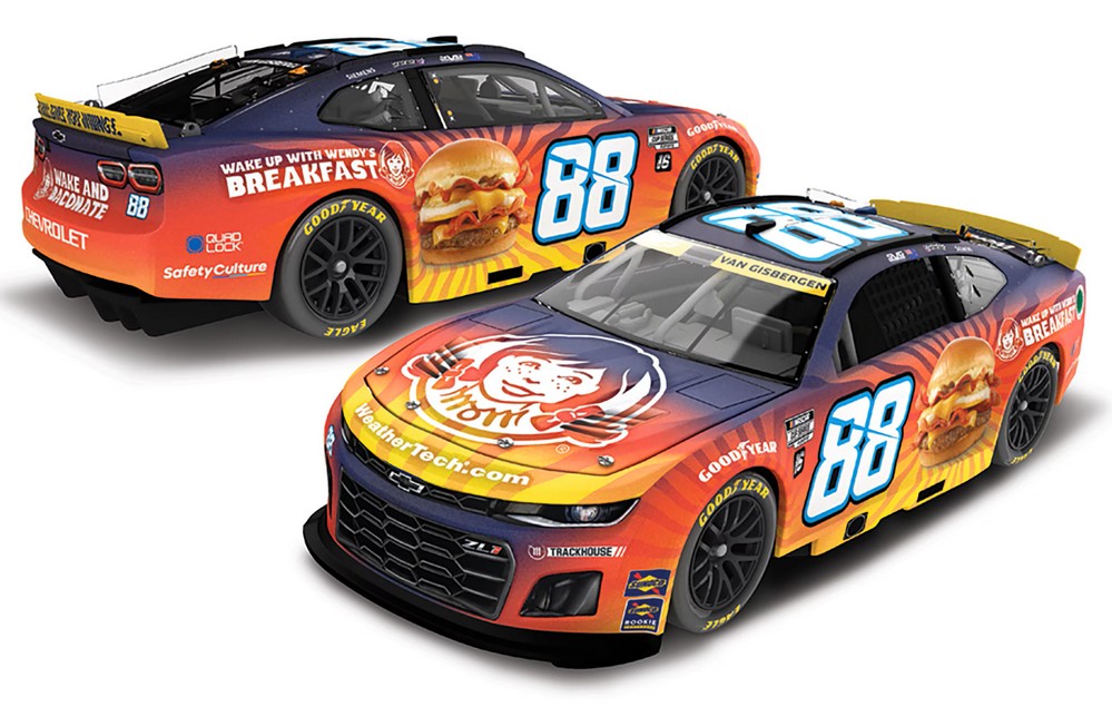 2025 Shane Van Gisbergen #88 Wendy's Breakfast Baconator 1/24 Diecast